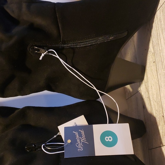 Women's Black Suede Memory Foam Boots Size 8 - NWT - Picture 7 of 13